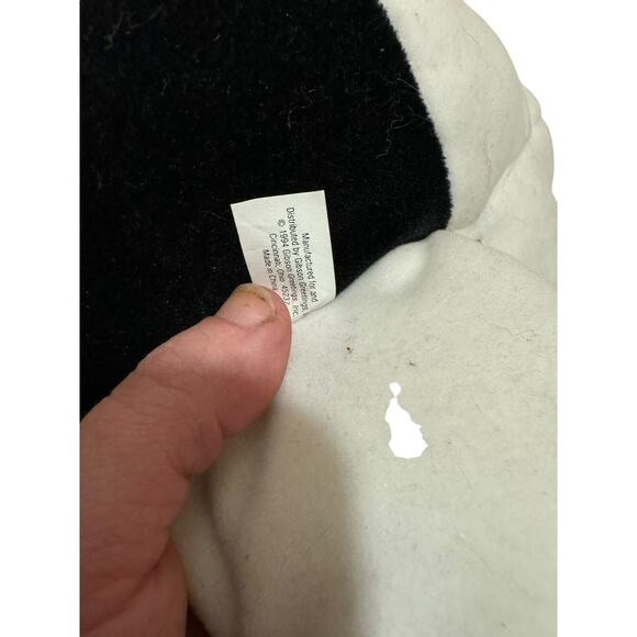 VINTAGE 1994 GIBSON GREETINGS SPOT WHITE & BLACK PUPPY DOG STUFFED ANIMAL PLUSH - Picture 6 of 11